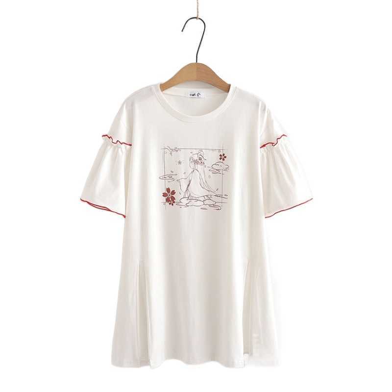 Women Summer Cotton Long T Shirts Harajuku Cartoon Print Casual Tops Sweet Style Female Basic Kawaii Cute Tee Shirt 210526, White
Women Summer Cotton Long T Shirts Harajuku Cartoon Print Casual Tops Sweet Style Female Basic Kawaii Cute Tee Shirt 210526, White