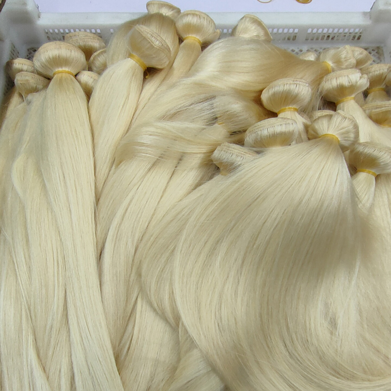 3 Bundles Good Deals Color 613 BlondeVirgin Hair Silky Straight Blonde Brazilian Peruvian Indian Unprocessed HumanHair Extension Weave Bundle