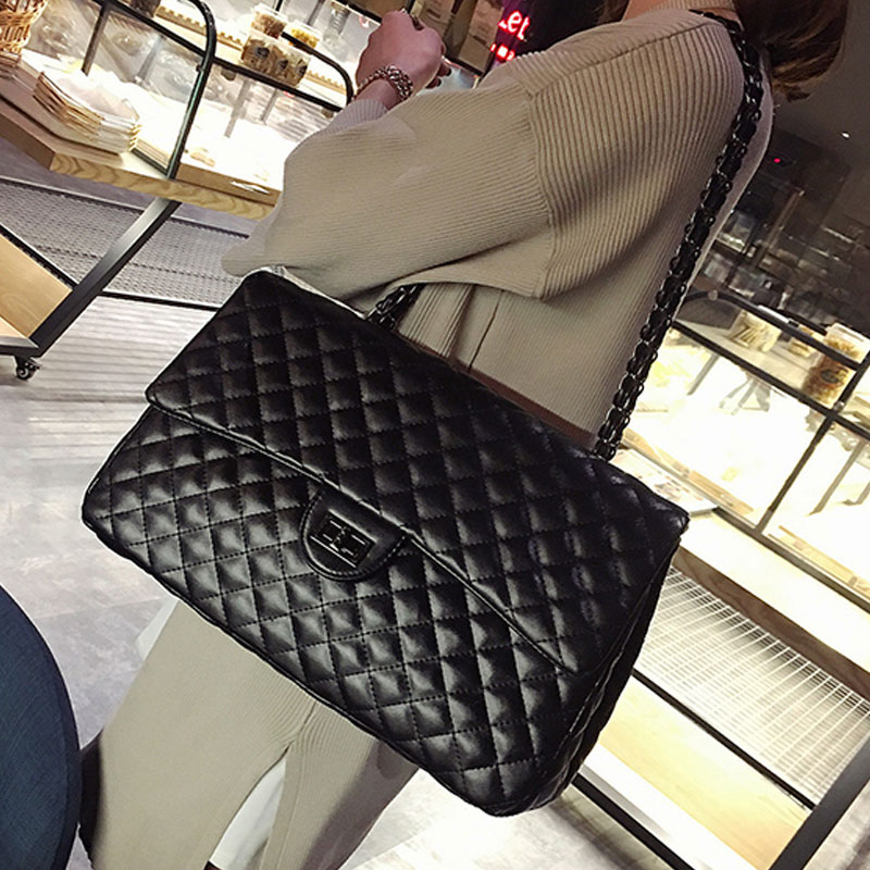 Bag Large Capacity LANSUXIANG Leather Big Black Shoulder Crossbody Purse Handbag PU For Satchel Women Chain Flap Travel Quilted Dgsip
Bag Large Capacity LANSUXIANG Leather Big Black Shoulder Crossbody Purse Handbag PU For Satchel Women Chain Flap Travel Quilted Dgsip