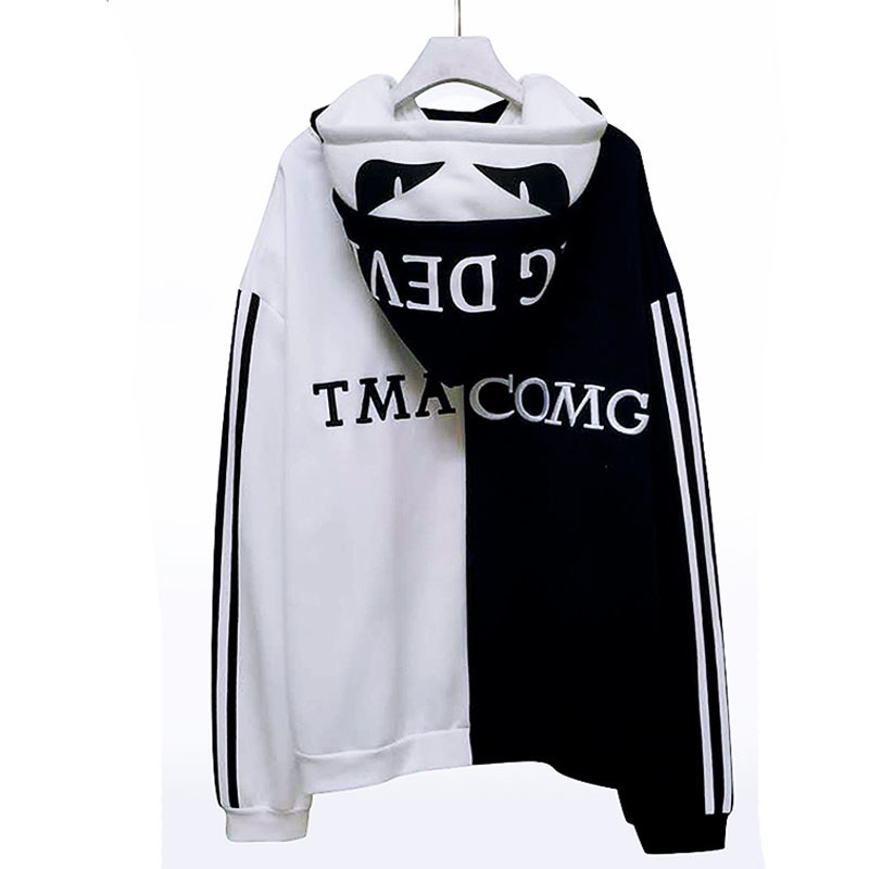April MOMO Men Letter Embroidery Hoodies Sweatshirts Thick Warm Hoody Headwear Hoodie Hip Hop Streetwear Pullovers Men 201127