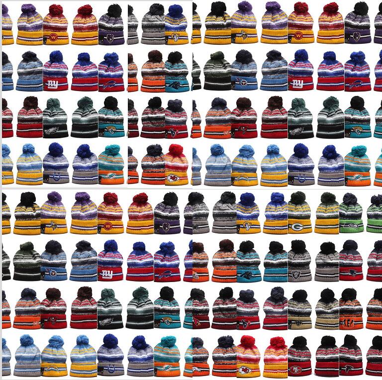 New 2021 Men's Warm Winter Out Door Beanies Fashion Fan's Sport football All TEAM Striped Style Cuffted Knit Skull Beanie Hats Pom Cuffed Knit Cap
New 2021 Men's Warm Winter Out Door Beanies Fashion Fan's Sport football All TEAM Striped Style Cuffted Knit Skull Beanie Hats Pom Cuffed Knit Cap