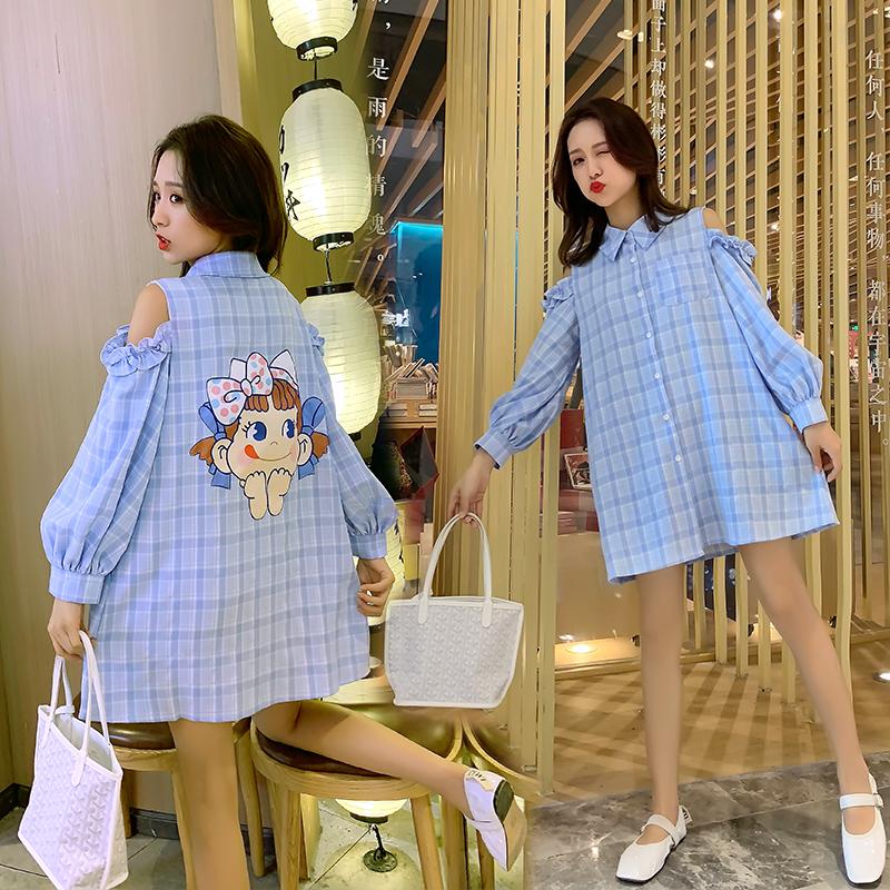 Maternity Dresses 8839# Clothes Spring Autumn Cotton Turn Down Collar Long Sleeves Blouse Loose Plaid Dress Pregnant Women Mom
Maternity Dresses 8839# Clothes Spring Autumn Cotton Turn Down Collar Long Sleeves Blouse Loose Plaid Dress Pregnant Women Mom