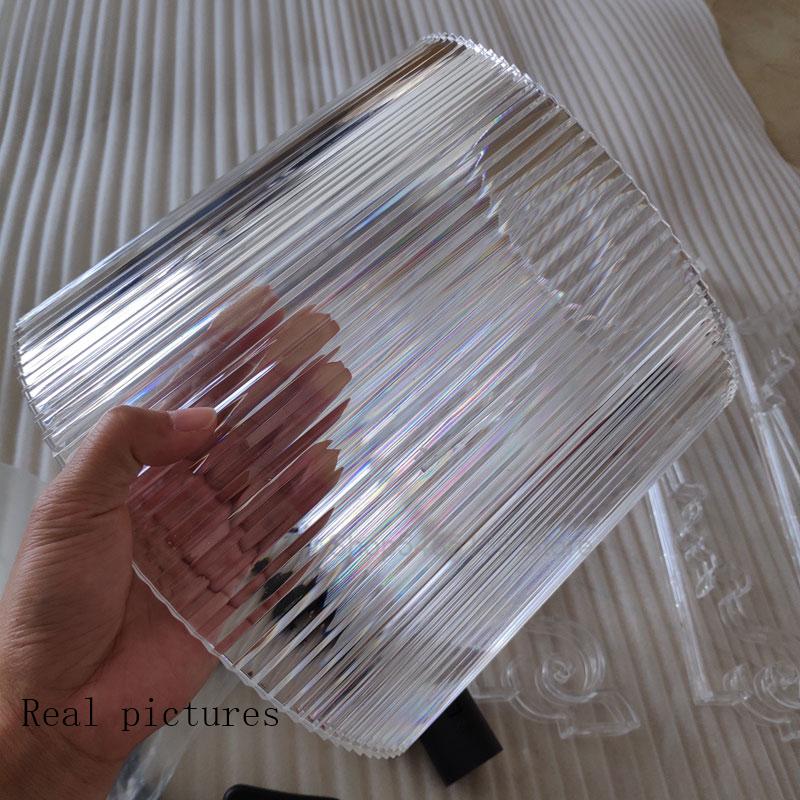 Italy Bourgie Acrylic Table Lamps Modern Simple Ghost Shadow Desk Lamp Home Living Room Bedroom Study Led Stand Light Fixtures