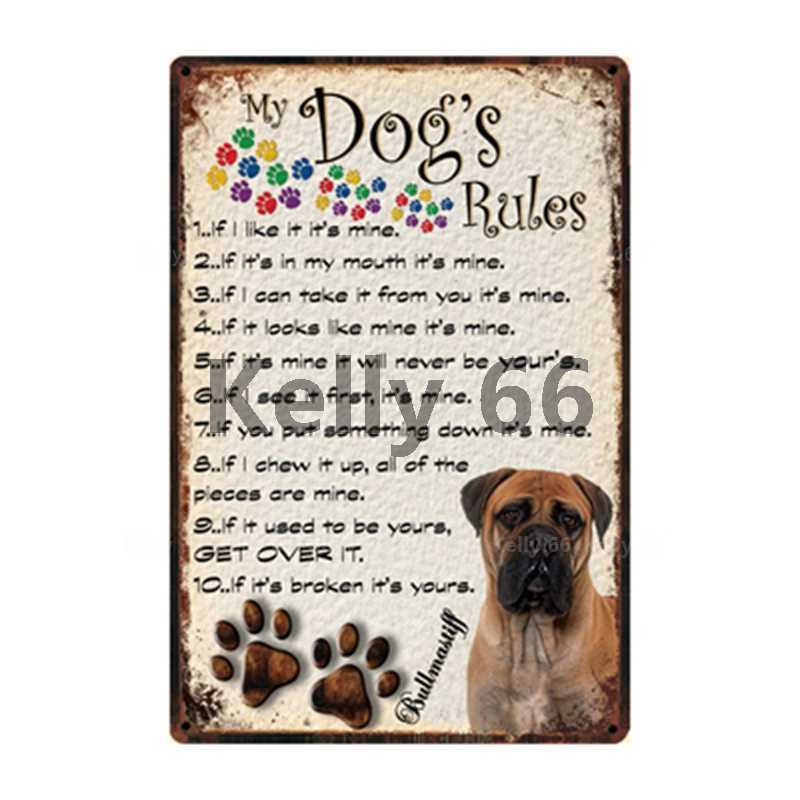 Pet Warning Dog Rules With Silky Terrier Bullmastiff Metal Sign Home Decor Bar Wall Art Painting 20*30 CM Size DG-40
Pet Warning Dog Rules With Silky Terrier Bullmastiff Metal Sign Home Decor Bar Wall Art Painting 20*30 CM Size DG-40