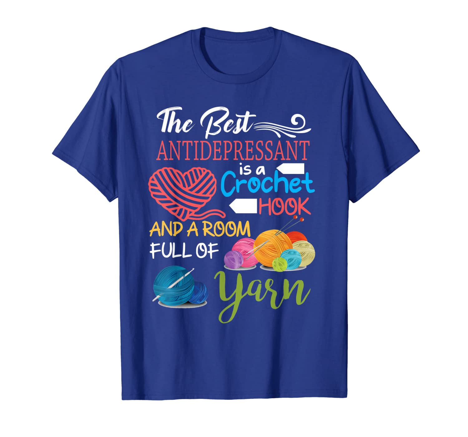 The best antidepressant is a crochet tshirt Funny Crochet, White;black
The best antidepressant is a crochet tshirt Funny Crochet, White;black