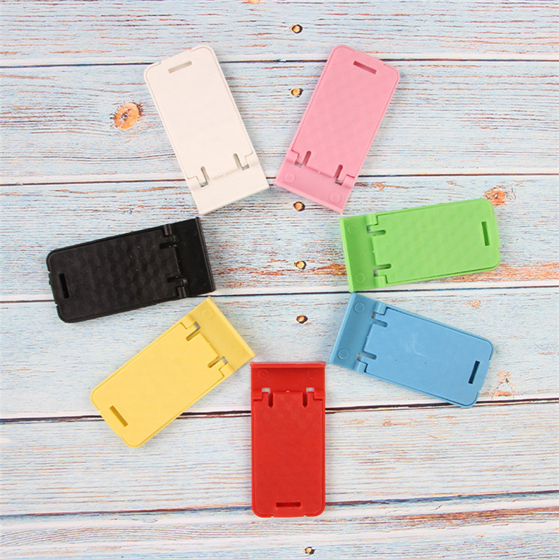 Universal Mini Cell Phone Mounts Holders Foldable Adjustable Plastic Stand Cradle Compact For Mobile iPhone Cellphone Accessories