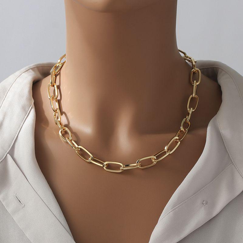 Minimalist Gold Paper Clip Thick Chain Necklaces For Women Korean Version Personality Simple Punk Choker Necklace Jewelry Collar, Silver
Minimalist Gold Paper Clip Thick Chain Necklaces For Women Korean Version Personality Simple Punk Choker Necklace Jewelry Collar, Silver