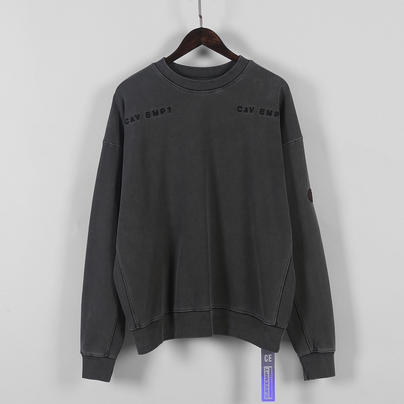 CAV EMPT 19AW CE Faded Sweatshirts Men Women Cavempt Cotton Round Neck Hoodie HipHop Men Sweatshirts Pullovers T200407