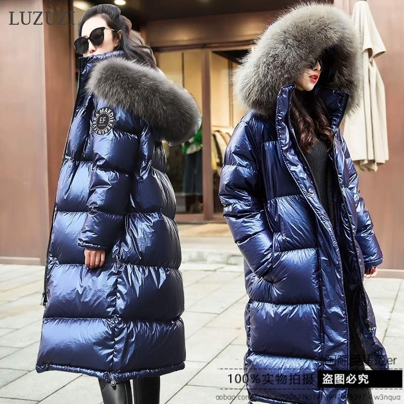 2021 New Women's Jacket Winter Coat Big Real Fur Collar Women Long Thick Warm Hooded for Female Glossy Down Parka I5i8, Black
2021 New Women's Jacket Winter Coat Big Real Fur Collar Women Long Thick Warm Hooded for Female Glossy Down Parka I5i8, Black
