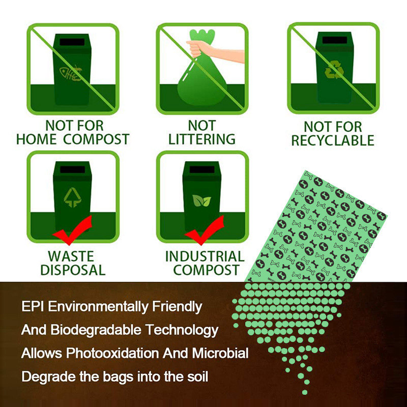 Waste Per Roll Bag X Cm Dog Extra Thick Strong Biodegradable Poop Bags For Dogs Guaranteed Leak Proof s s
