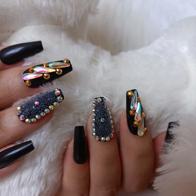 False Nails 24pcs Latest Candy Long Ballet Handmade Crystal Diamond Fake Sexy Deep Black, Red;gold
False Nails 24pcs Latest Candy Long Ballet Handmade Crystal Diamond Fake Sexy Deep Black, Red;gold