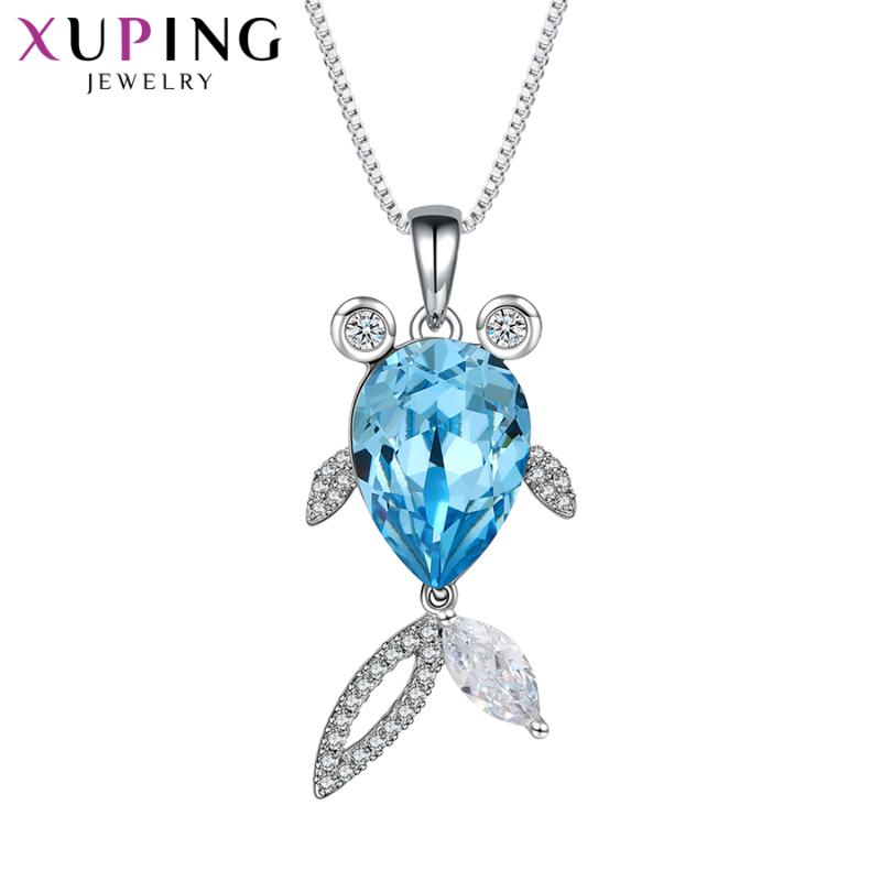 Pendant Necklaces Xuping Jewelry Cute Animal Series Crystal Necklace For Women Girl Wedding Party Gifts 40334
Pendant Necklaces Xuping Jewelry Cute Animal Series Crystal Necklace For Women Girl Wedding Party Gifts 40334