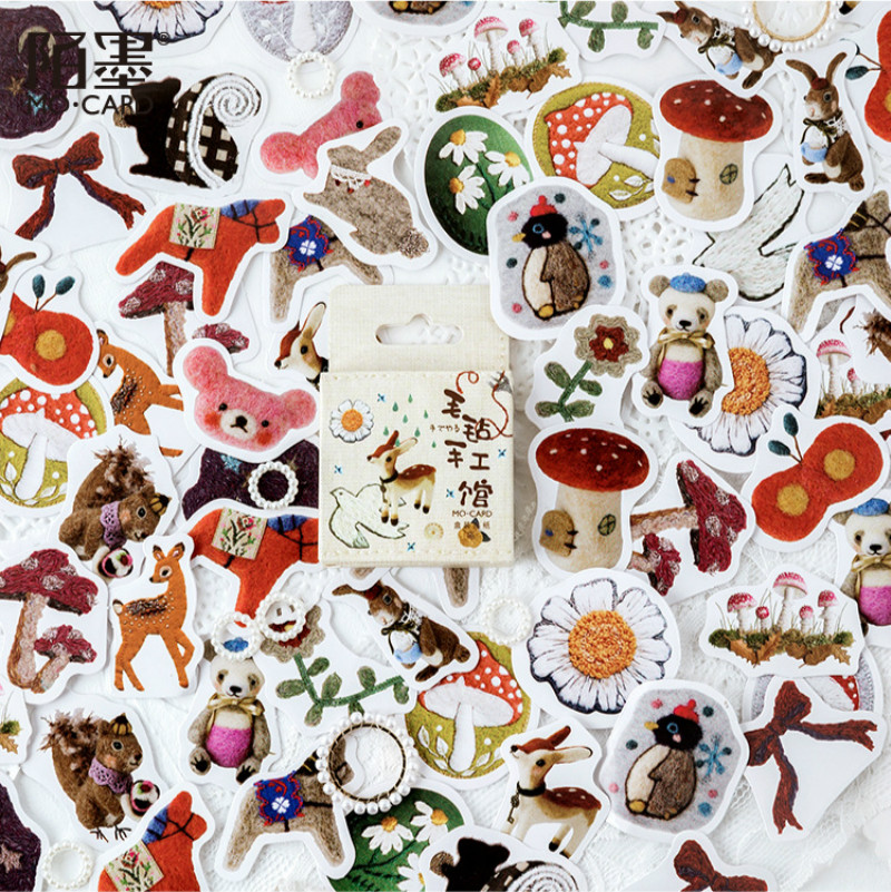 3Pieces/Lot 45pcs/box Handmade Felt Animals Decorative Adhesive Tape Masking Tape For Stickers Scrapbooking DIY Stationery Tape 2016
3Pieces/Lot 45pcs/box Handmade Felt Animals Decorative Adhesive Tape Masking Tape For Stickers Scrapbooking DIY Stationery Tape 2016