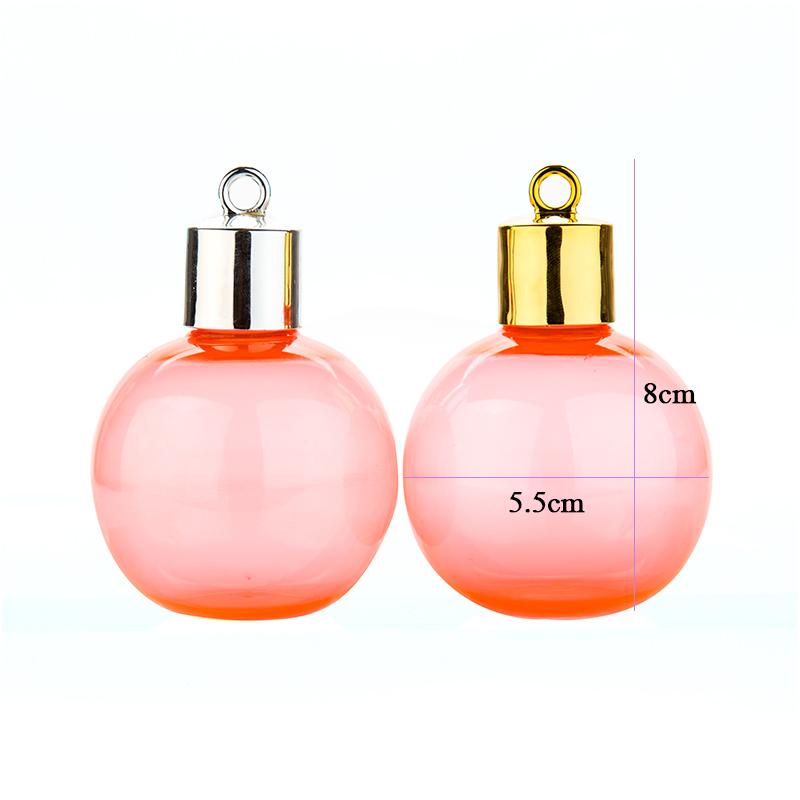 12pcs Christmas Tree Ball Decorations Plastic Bottle 5cm Ball Bauble Hanging Ornament Christmas Party Wedding Cosmetic Pack