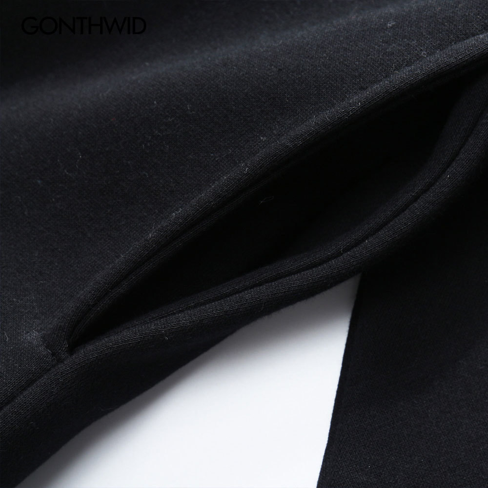 GONTHWID Print Hoodies Sweatshirts Streetwear Mens Harajuku Hip Hop Casual Pullover Hooded Tops Fashion Hoodie 201020