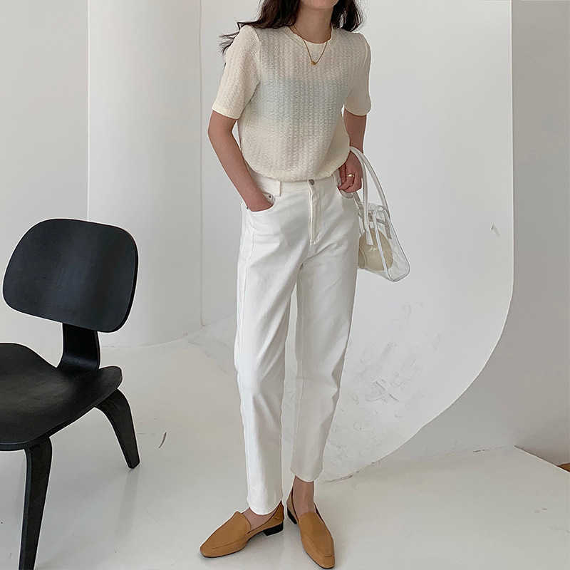 High Waist Silm Stright Loose Pants for Women Casual All-match Soft Trousers Temperament Office Lady Bottoms Female Summer 210525