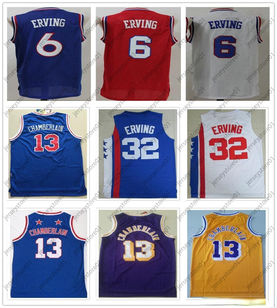 Stitched Mesh Vintage Julius 6 Erving Jerseys Blue White Red Black Wilt 13 Chamberlain 32 Julius Erving Basketball Shirt Fast Shipping
Stitched Mesh Vintage Julius 6 Erving Jerseys Blue White Red Black Wilt 13 Chamberlain 32 Julius Erving Basketball Shirt Fast Shipping