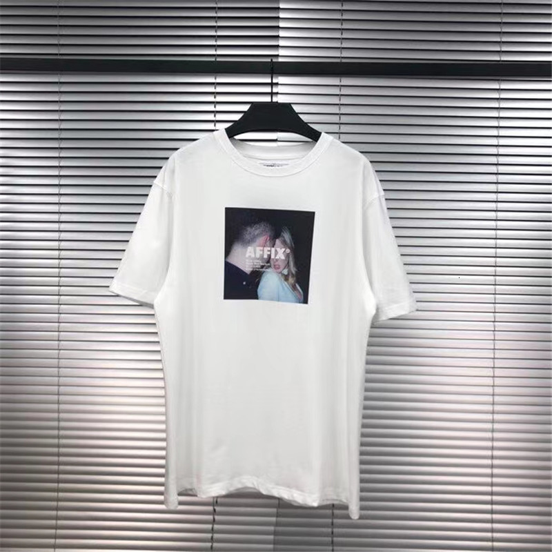 2021 New 19fw Latest Top Affix Short Sleeve Radio Tshirt Men Women Summer t Shirt Streetwear Cotton Tees 6mx6
