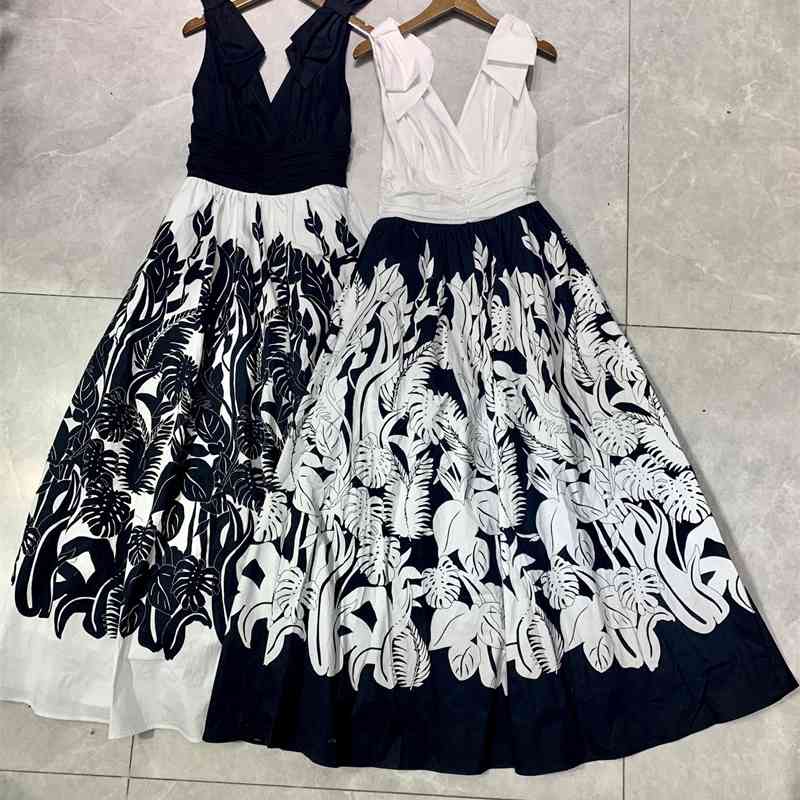 Truevoker Summer Runway Fashion Cotton Party Dress Lady Print Sexy Deep V-neck Long Resort Festa Vestido Women Hepburn Robe 210602, White
Truevoker Summer Runway Fashion Cotton Party Dress Lady Print Sexy Deep V-neck Long Resort Festa Vestido Women Hepburn Robe 210602, White