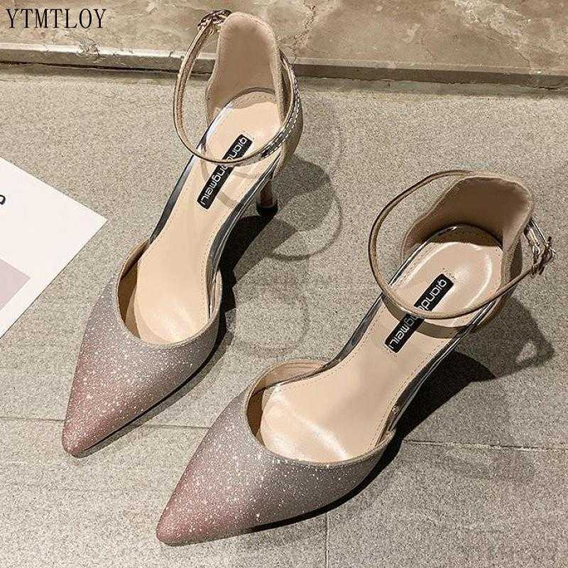 Shoes Women Pumps Fashion High Heels Black Pink Wedding Ladies Stiletto Buckle Strap Ytmtloy Sadalias Femininas Zapatilla Mujer Y0721
Shoes Women Pumps Fashion High Heels Black Pink Wedding Ladies Stiletto Buckle Strap Ytmtloy Sadalias Femininas Zapatilla Mujer Y0721