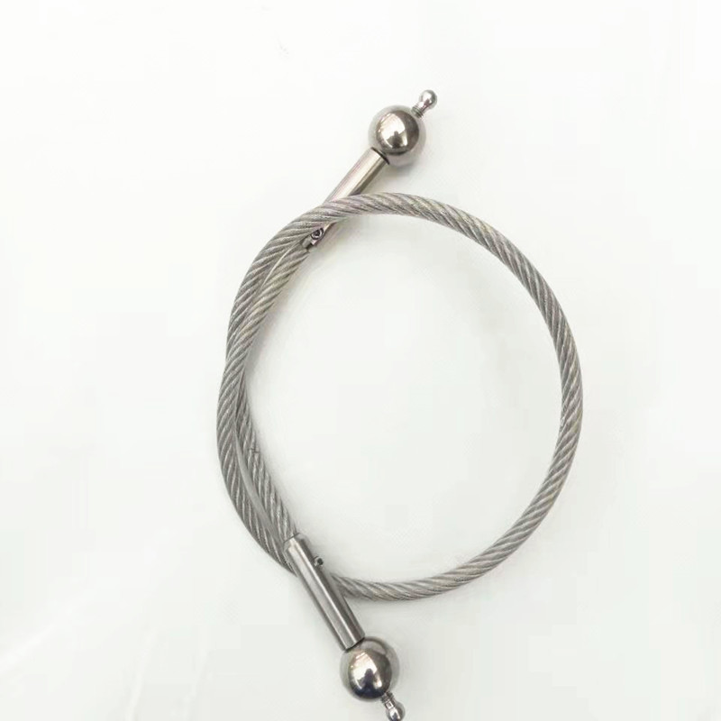 New Portable Wire Non Lethal Waist-wrapped Self-defense Quick Insertion Flexible Concealed Tactical Whip with 25MM Steel Ball
