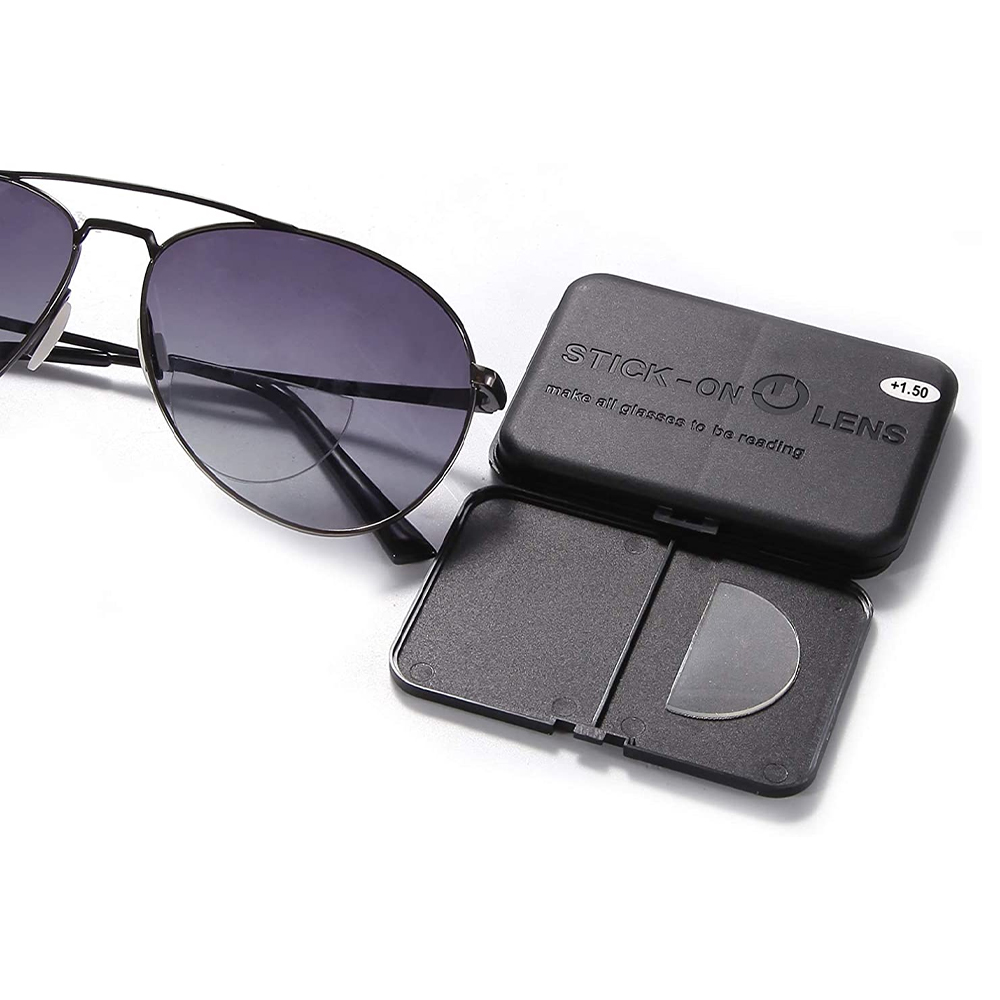 Stick-on Magnification Bifocal Lenses Adhesive Stick Reading Lenses Reusable for Safety and Sunglass
Stick-on Magnification Bifocal Lenses Adhesive Stick Reading Lenses Reusable for Safety and Sunglass