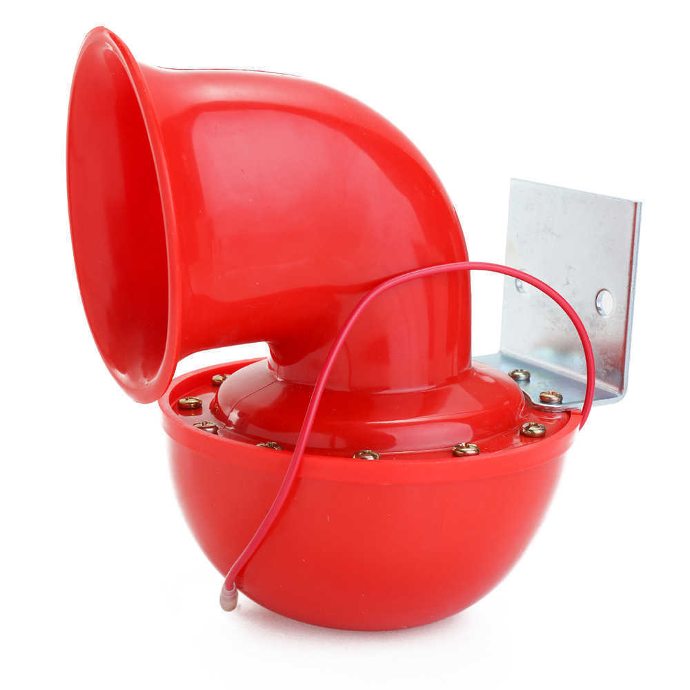 New Low Power Consumption Air Horn 12V Red Electric Bull Horn Loud 200DB Air Horn Raging Sound For Car Motorcycle Truck Boat