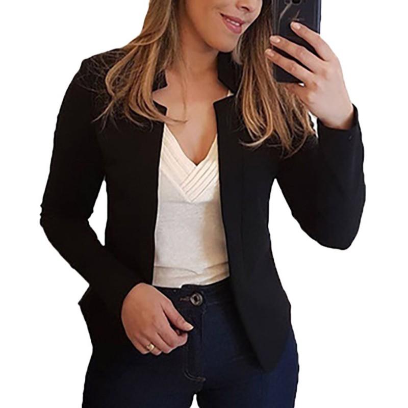 Women' Jackets Elegant Ladies Business Suit Long Sleeves Cardigan Jacket Female Women Office Work Wear, Black
Women' Jackets Elegant Ladies Business Suit Long Sleeves Cardigan Jacket Female Women Office Work Wear, Black