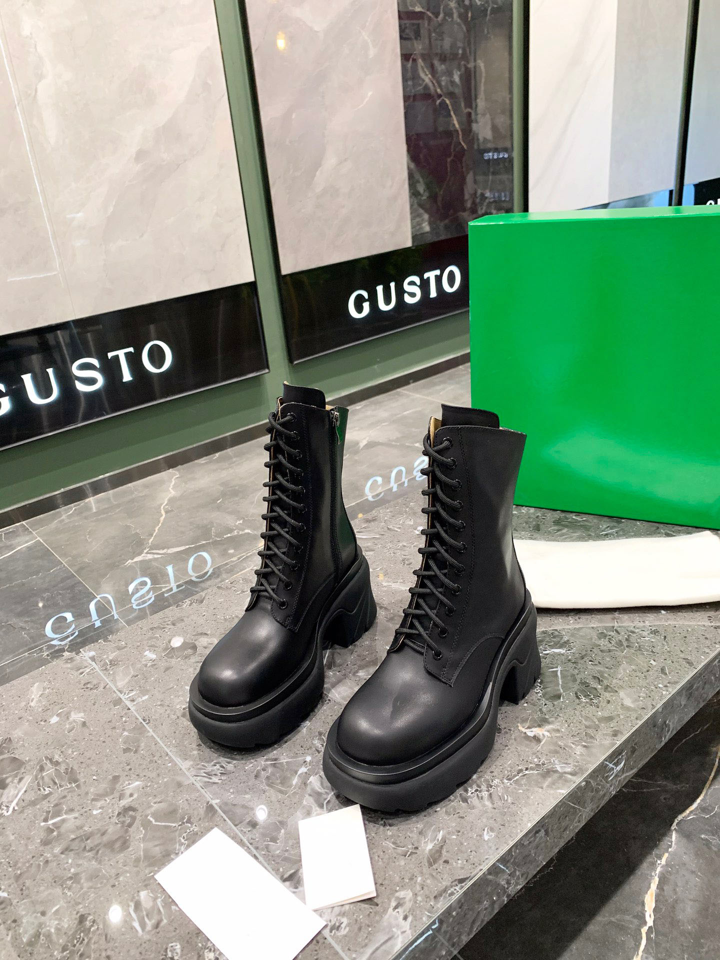 Multicolor jelly outsole women's low heel boots strap side zipper design leather material size 35-40