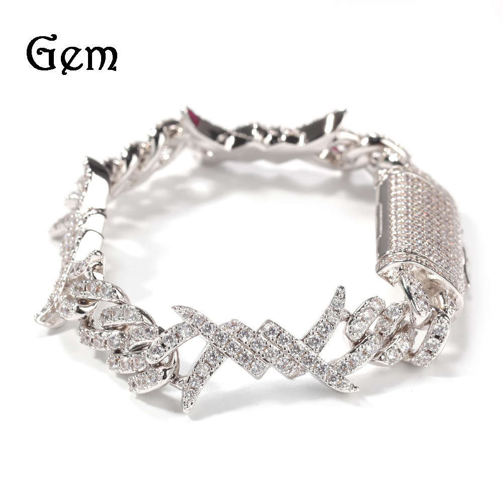 Hip hop wire chain individual zircon Cuba chain fashionable metal versatile fashion thorn Bracelet Necklace
Hip hop wire chain individual zircon Cuba chain fashionable metal versatile fashion thorn Bracelet Necklace