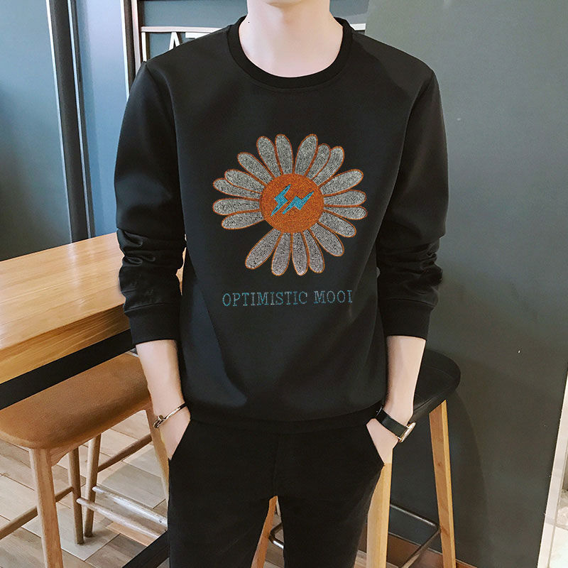 Autumn Casual Streetwear Men Hoodie Hip Hop Hoodie Sweatshirt Flower Print Man Hoodies Long Sleeve Plus Size Sweatshirt Men 201020