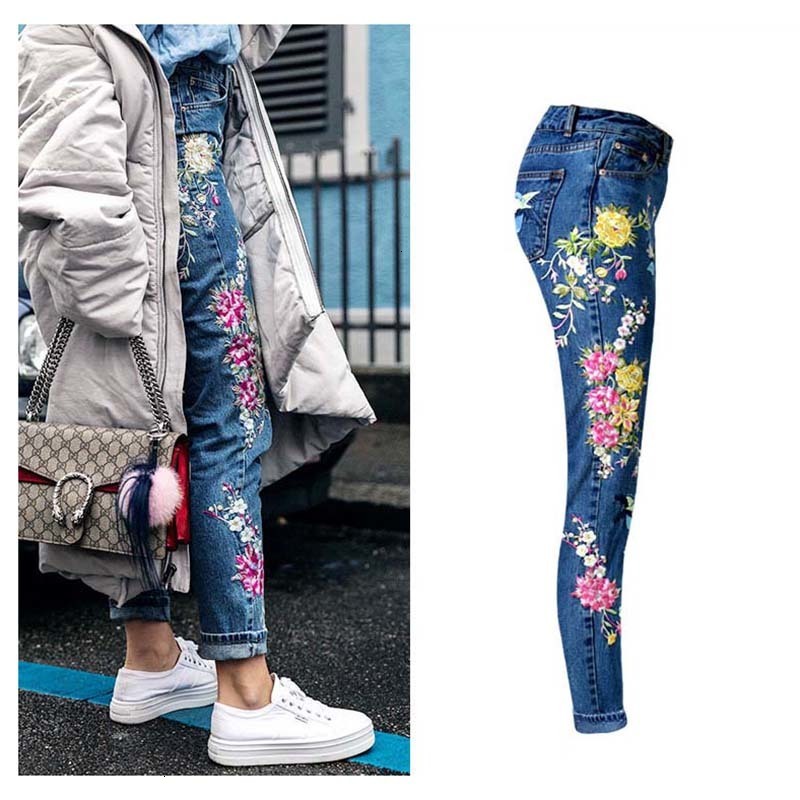 2021 new fashion clothes women denim straight long pants 3d flowers embroidery high waist ladies jeans legging trousers vveb, Blue
2021 new fashion clothes women denim straight long pants 3d flowers embroidery high waist ladies jeans legging trousers vveb, Blue