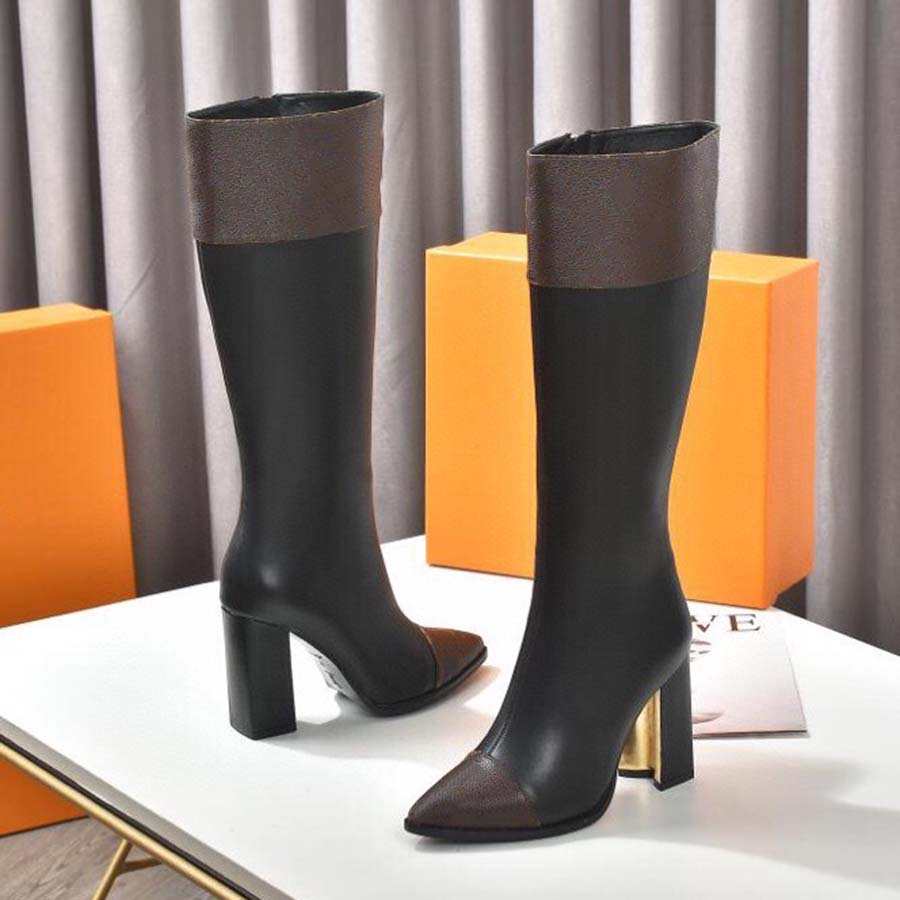 Fashion color matching round head women long Boots female martin casual wild non-slip leather women boots by home011 14, #11
Fashion color matching round head women long Boots female martin casual wild non-slip leather women boots by home011 14, #11