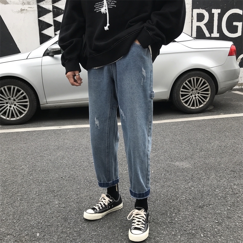 2021 Spring Men's New Work Haren Casual Cargo Pants Baggy Homme Classic Blue Color Jeans Biker Denim Loose Trousers Size -2xl Cp9n
2021 Spring Men's New Work Haren Casual Cargo Pants Baggy Homme Classic Blue Color Jeans Biker Denim Loose Trousers Size -2xl Cp9n