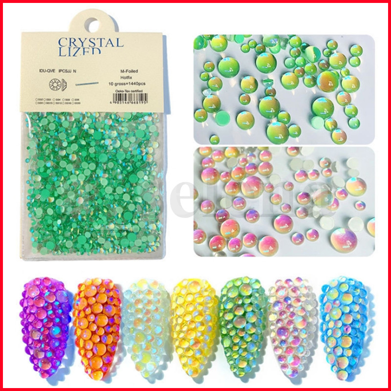 1440pcs/bag 10 Color Mermaid Round Beads Nail Art Jelly Resin Crystal Rhinestones FlatBack Super Glitter Nails Decorations Strass Wedding Decoration Bead
1440pcs/bag 10 Color Mermaid Round Beads Nail Art Jelly Resin Crystal Rhinestones FlatBack Super Glitter Nails Decorations Strass Wedding Decoration Bead