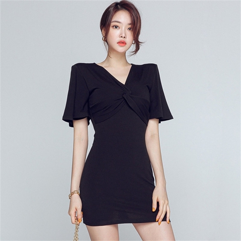Elegant Women Dresses Short-Sleeve Bodycon Casual Party Fashion Split Mini Summer Pencil 210603, Picture color 
Elegant Women Dresses Short-Sleeve Bodycon Casual Party Fashion Split Mini Summer Pencil 210603, Picture color