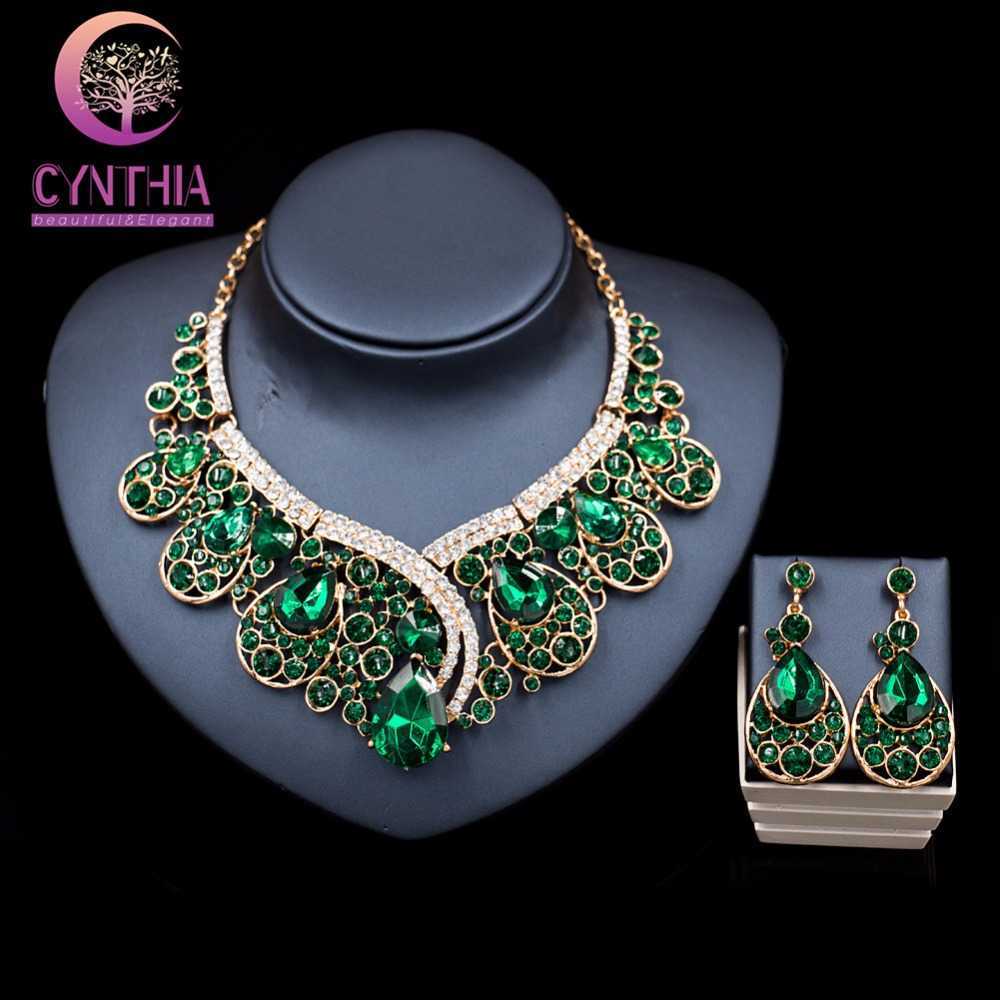 Luxurious Teardrop Crystal Bridal Wedding Jewelry Rhinestone Big Necklace Earrings Sets TL034
Luxurious Teardrop Crystal Bridal Wedding Jewelry Rhinestone Big Necklace Earrings Sets TL034