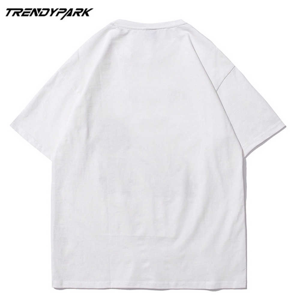 Men's T-shirt Funny Print Summer Short Sleeve Printed Tee Hip Hop Oversized Cotton Casual Harajuku Streetwear Top Tshirts 210601