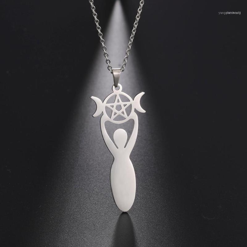 My Shape Goddess Pendant Necklaces Talisman For Women Stainless Steel Star Moon Necklace Choker Vintage Religious Jewelry Amulet1
My Shape Goddess Pendant Necklaces Talisman For Women Stainless Steel Star Moon Necklace Choker Vintage Religious Jewelry Amulet1