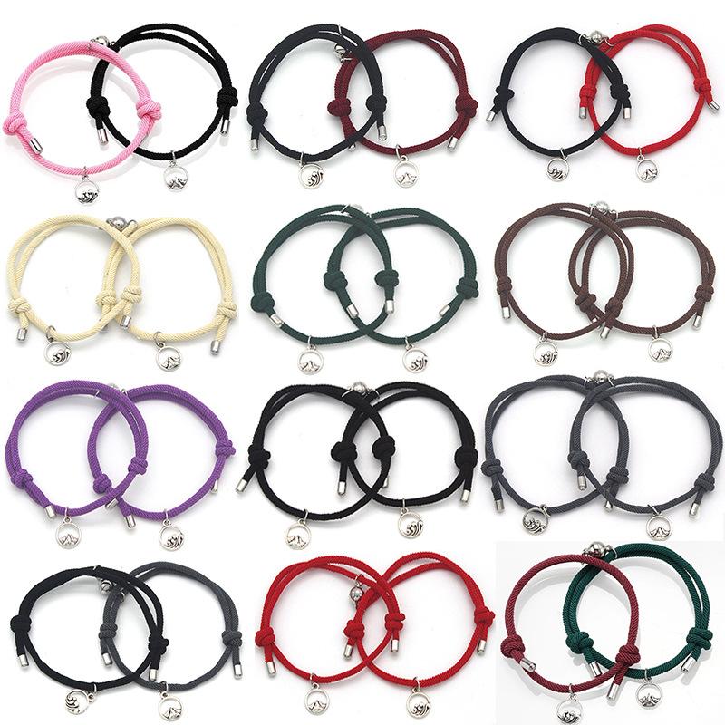 Link, Chain Couple Bracelet For Women Men Vsco Wave Strand Mountain String Adjustable Magnet Attract Each Other Wholesale
Link, Chain Couple Bracelet For Women Men Vsco Wave Strand Mountain String Adjustable Magnet Attract Each Other Wholesale