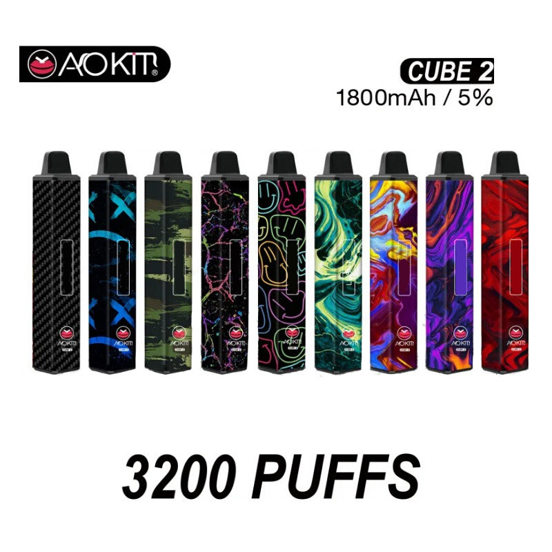 Authentic Aokit Cube 2 Disposable Pod Device 12ml 1800mAh 3200 Puffs Vapor Bar System Square Pod Starter Kit 100% Original
Authentic Aokit Cube 2 Disposable Pod Device 12ml 1800mAh 3200 Puffs Vapor Bar System Square Pod Starter Kit 100% Original