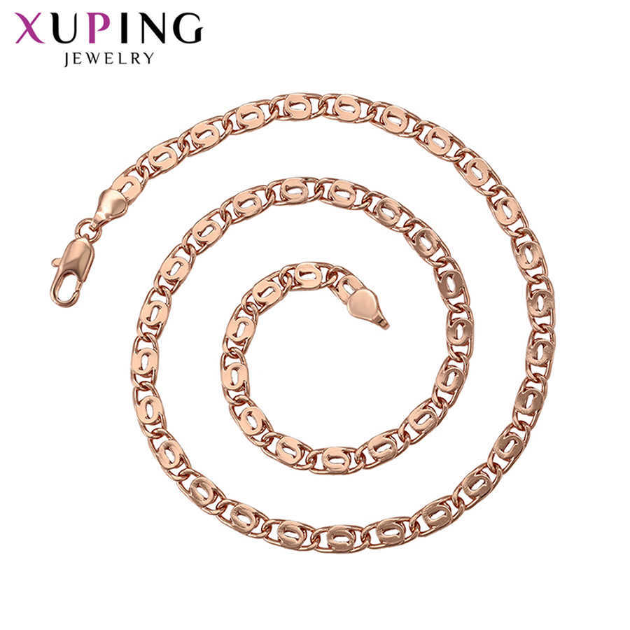 Xuping No Stone Necklace Women Rose Gold-color Plated Fashion Environmental Copper Jewelry Trendy Gifts 45600
Xuping No Stone Necklace Women Rose Gold-color Plated Fashion Environmental Copper Jewelry Trendy Gifts 45600
