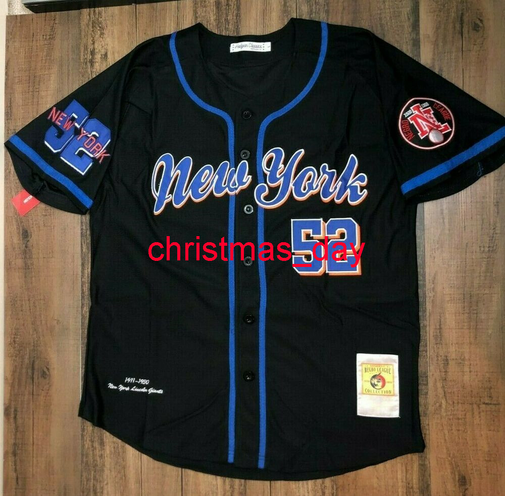 Stitched custom Negro League Jersey #52 (NY style) Men Women Youth Baseball Jersey XS-6XL, Black
Stitched custom Negro League Jersey #52 (NY style) Men Women Youth Baseball Jersey XS-6XL, Black