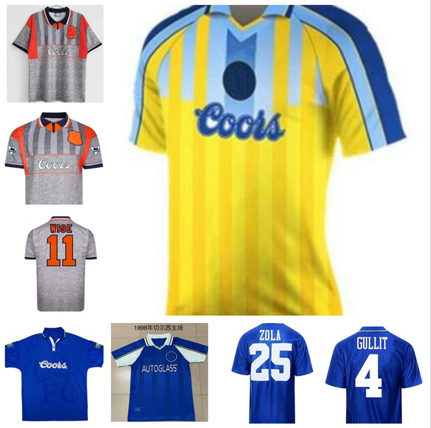 1995 1997 Gullit ZOLA Wise Hughes Vialli retro soccer jersey 95 96 97 Peacock Spencer Di Matteo Leboeuf classic vintage football shirt
1995 1997 Gullit ZOLA Wise Hughes Vialli retro soccer jersey 95 96 97 Peacock Spencer Di Matteo Leboeuf classic vintage football shirt