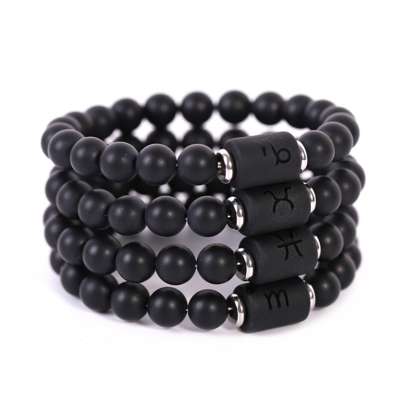 Twelve Constell Bracelet Black stone strands sign Horoscope Beads Stretch Bracelets for women men Fashion jewelry will and sandy
Twelve Constell Bracelet Black stone strands sign Horoscope Beads Stretch Bracelets for women men Fashion jewelry will and sandy