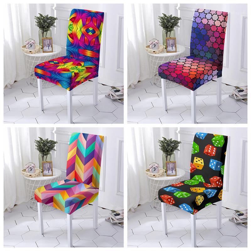 Colored Geometric Dining Chair Cover Elastic Spandex Slipcover Modern Removable Seat For Living Room Wedding Banquet
Colored Geometric Dining Chair Cover Elastic Spandex Slipcover Modern Removable Seat For Living Room Wedding Banquet