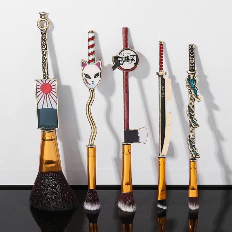Makeup Brushes 5pcs Brush Set Anime Demon Slayer Tool Face Cosmetic Powder Highlight Blending Eyebrow Eyeshadow Kit
Makeup Brushes 5pcs Brush Set Anime Demon Slayer Tool Face Cosmetic Powder Highlight Blending Eyebrow Eyeshadow Kit