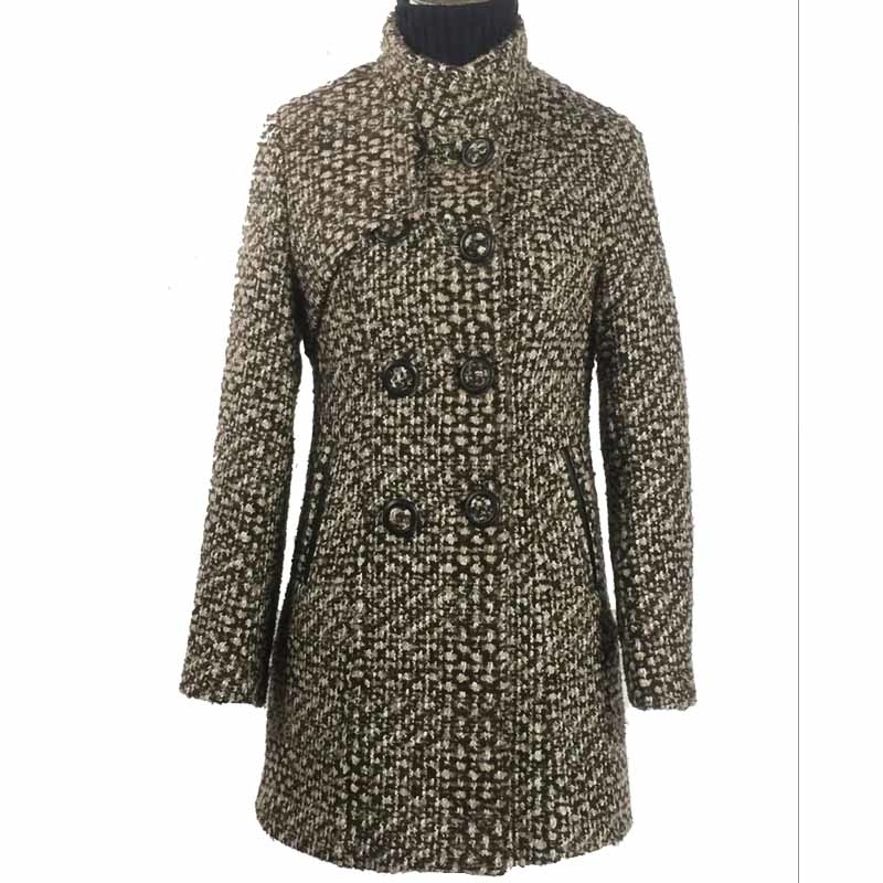 Middleaged ladies woolen coat female long section autumn and winter new large size woolen coat coat fashion women's clothing T190903
