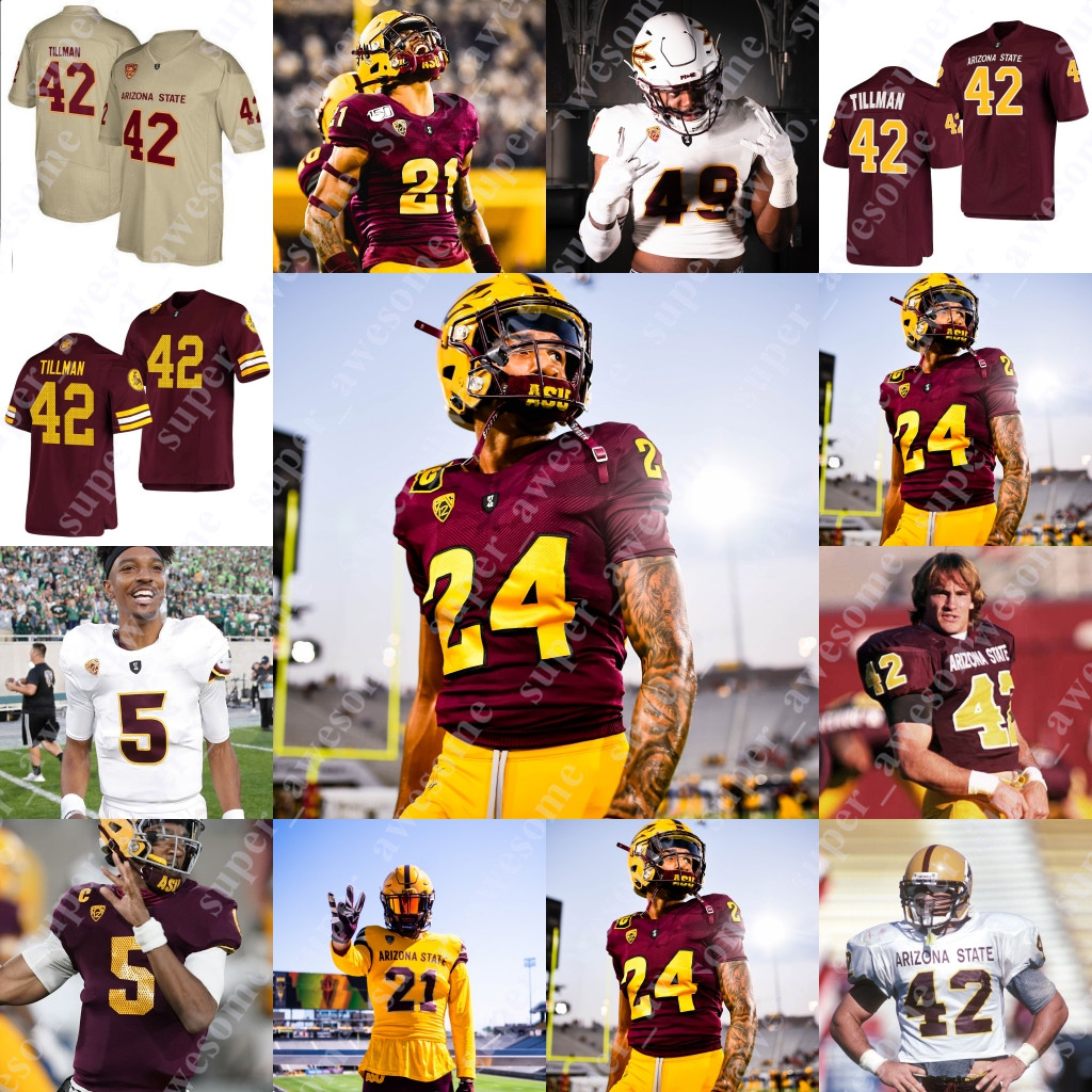 Arizona State ASU Football Jersey Macen Williams Will Shaffer Logan Tyler Eddie Czaplicki Pat Tillman David Fulcher Mike Haynes Terrell Suggs Darren Woodson, Red 1975
Arizona State ASU Football Jersey Macen Williams Will Shaffer Logan Tyler Eddie Czaplicki Pat Tillman David Fulcher Mike Haynes Terrell Suggs Darren Woodson, Red 1975