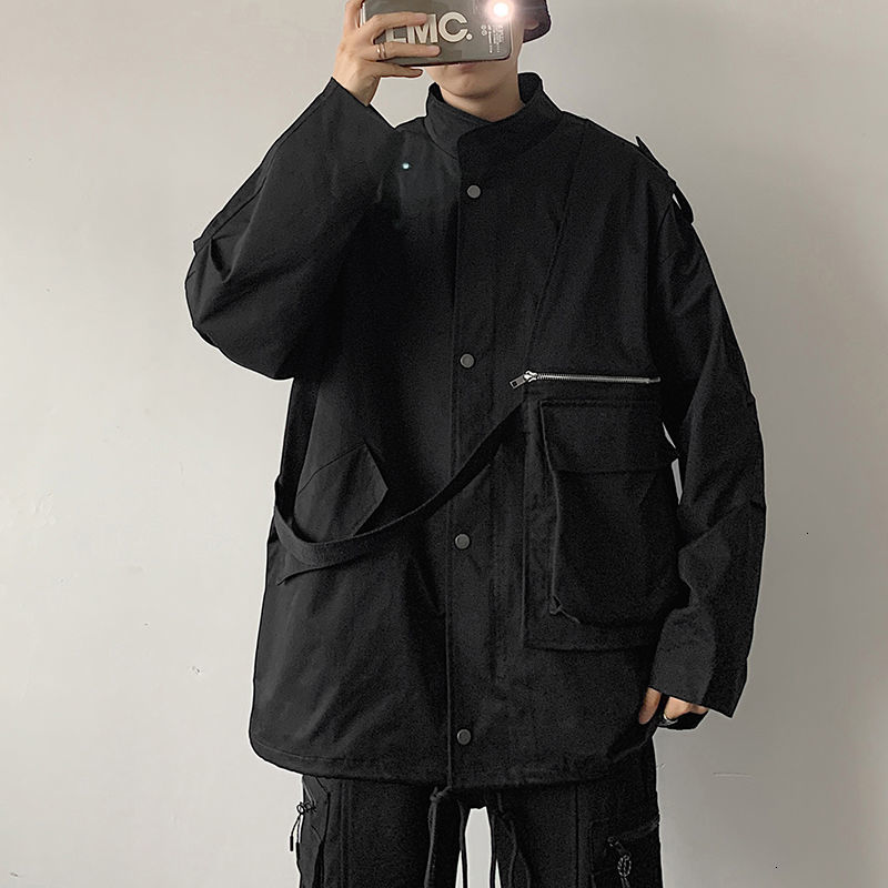 2021 New Spring Stand Collar Men's Fashion Retro Baseball Uniform Jackets Mens Streetwear Korean Loose Hip-hop Bomber Jacket Men W8bq, Black
2021 New Spring Stand Collar Men's Fashion Retro Baseball Uniform Jackets Mens Streetwear Korean Loose Hip-hop Bomber Jacket Men W8bq, Black